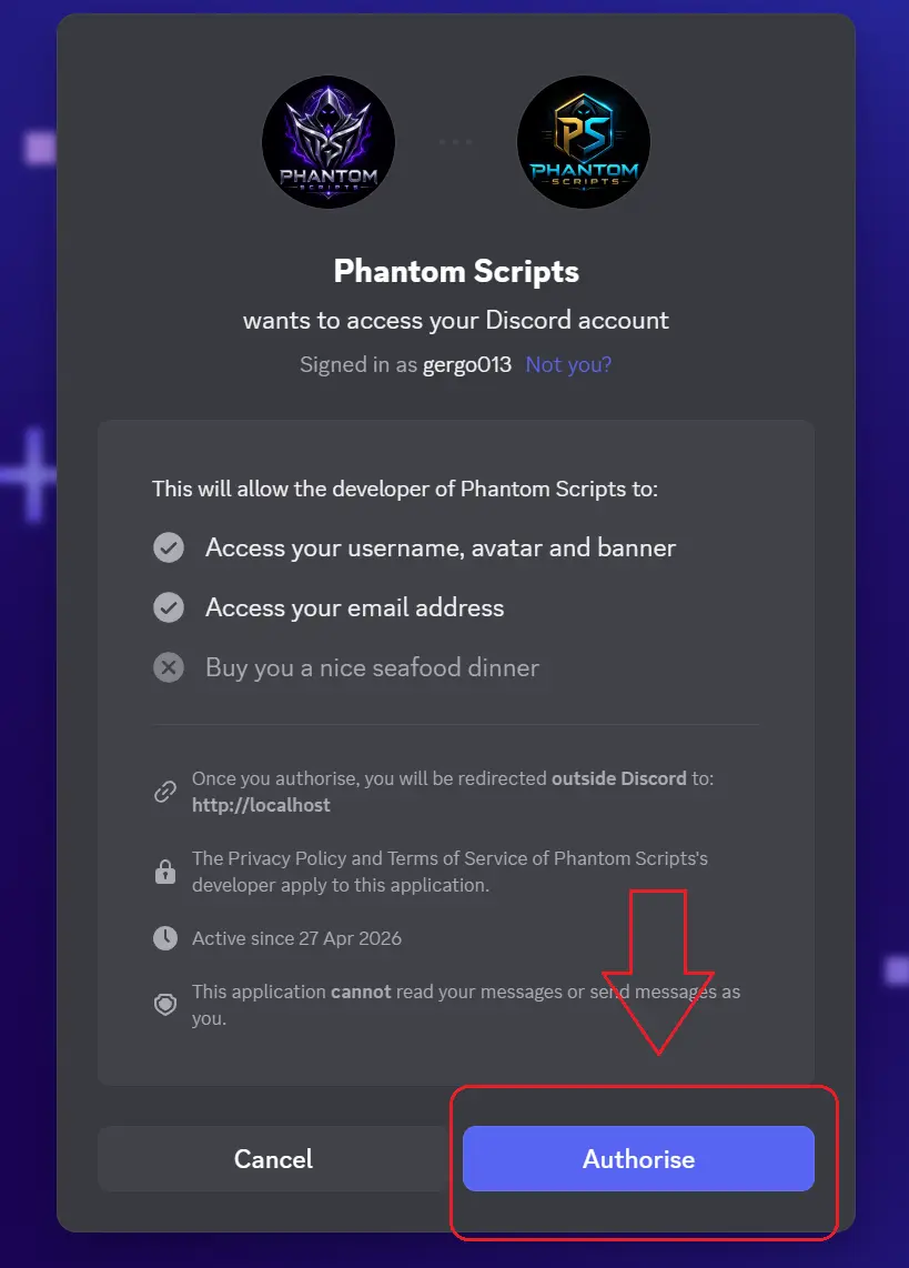 3. Csatlakoztasd a Discord accountodat, ha szükséges